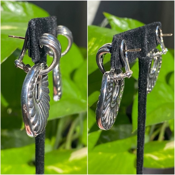 Vintage LAGOS 925/14KT post Chi Chi round fluted earrings✨ - Picture 6 of 16